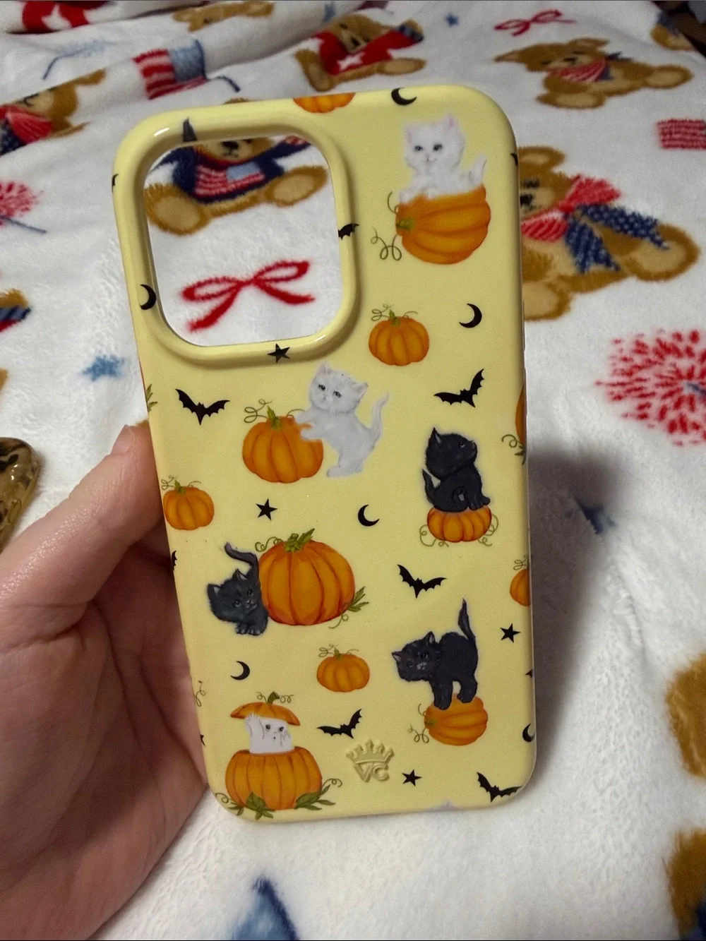 Velvet Caviar Purrfect Pumpkins and blonde tort phone case 15 pro max